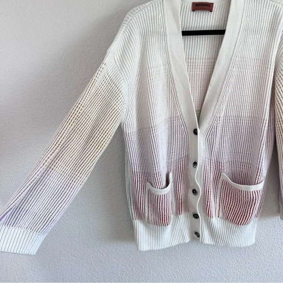 Missoni Women's Ombre Rib-Knit Oversized Cardigan Sweater - Picture 6 of 13